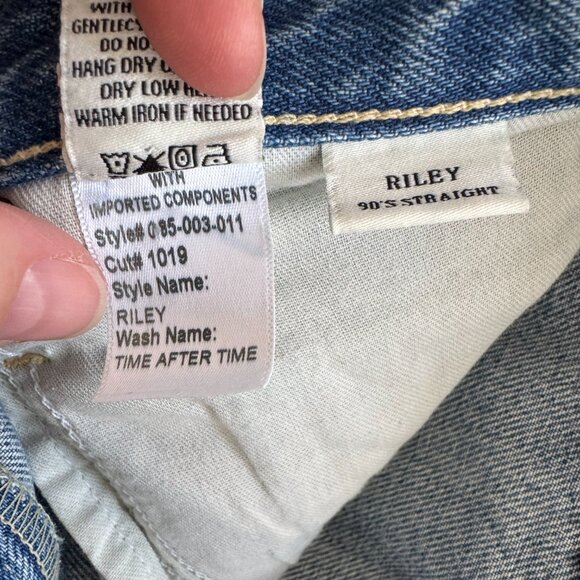 Trave "Riley" 90s Straight Leg Jean in "Time after Time", size 27 - Picture 8 of 12
